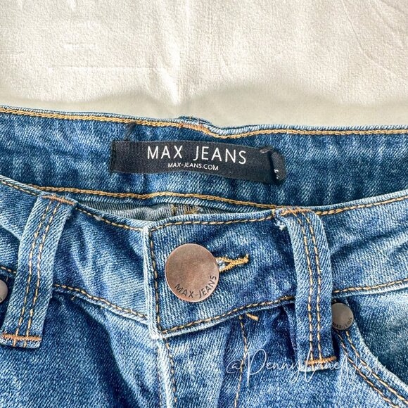 Max Jeans Denim Bermuda Shorts Blue - Picture 4 of 8